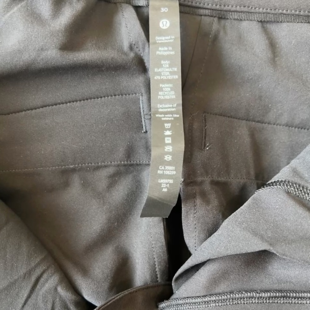Lululemon ABC Slim Fit Trouser 30L Warpstreme